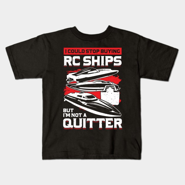 RC Ship Radio Controlled Boat Lover Gift Kids T-Shirt by Dolde08